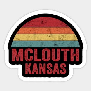 Vintage Mclouth Kansas Sticker